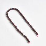 Garnet doğal taş küre kesim 8mm dizi ön görünüm.